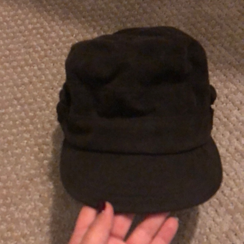 Brown corduroy hat